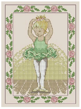 Higher Cotton FREE Shipping High Quality cross stitch kits ballerina, green ballerina little girl dancer
Higher Cotton FREE Shipping High Quality cross stitch kits ballerina, green ballerina little girl dancer