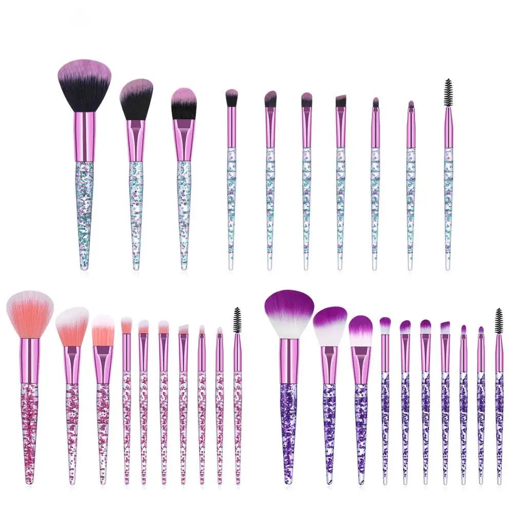 Dropship Newest 10 Pcs Transparent Sequins Handle Makeup Brush Set Eye Brush Beauty Tools
Dropship Newest 10 Pcs Transparent Sequins Handle Makeup Brush Set Eye Brush Beauty Tools