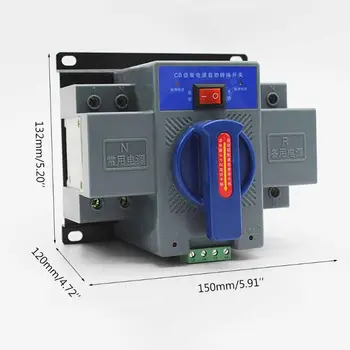 Mini ATS 220V 2P Dual Power Automatic Transfer Switch Circuit Breaker 16-63A C63B
Mini ATS 220V 2P Dual Power Automatic Transfer Switch Circuit Breaker 16-63A C63B