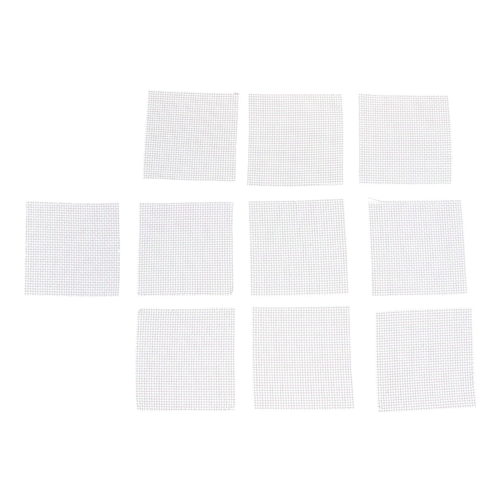10 Pcs Aquarium Fish Tank Stainless Steel Wire Mesh Pad Plants Moss 8x8cm 10 Pcs Aquarium Fish Tank Stainless Steel Wire Mesh Pad Plants Moss 8x8cm
