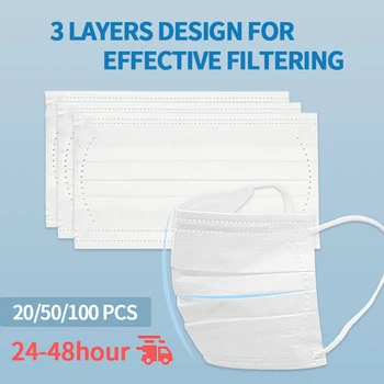 100PCS 3-Layer Mask Dust Protection Masks Disposable Face Masks Elastic Ear Loop Disposable Dust Filter Safety Mask Anti-Dust
100PCS 3-Layer Mask Dust Protection Masks Disposable Face Masks Elastic Ear Loop Disposable Dust Filter Safety Mask Anti-Dust