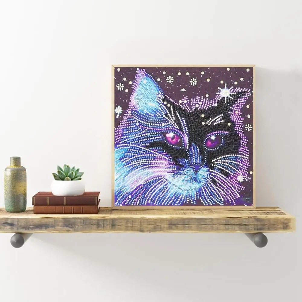 Special Shaped 5D Diamond Painting Partial Drill Diamond Embroidery Cross Stitch Crystal Cat Rhinestone Of Picture Arts Craft Q3
Special Shaped 5D Diamond Painting Partial Drill Diamond Embroidery Cross Stitch Crystal Cat Rhinestone Of Picture Arts Craft Q3