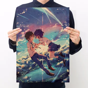 AIMEER Makoto Shinkai Anime Your Name Type B Vintage Kraft Paper Poster Bar Cafe Decorative Painting 51*35cm
AIMEER Makoto Shinkai Anime Your Name Type B Vintage Kraft Paper Poster Bar Cafe Decorative Painting 51*35cm