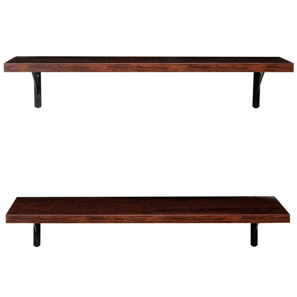 Shelf 2 Display Ledge Shelf Floating Shelves Wall Mounted with Bracket for Pictures and Frames Modern Home Decorative Brown
Shelf 2 Display Ledge Shelf Floating Shelves Wall Mounted with Bracket for Pictures and Frames Modern Home Decorative Brown