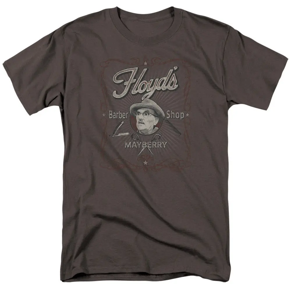 Andy Griffith Show Floyd's Парикмахерская MAYBERRY Лицензированная взрослая футболка всех