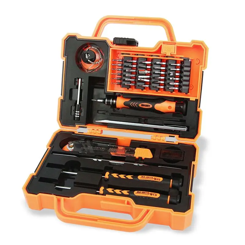 

JAKEMY JM-8139 Multi-functional CR-V Driver Household Hand Tool Screwdriver Tool Box Set for Electronic DIY Repair