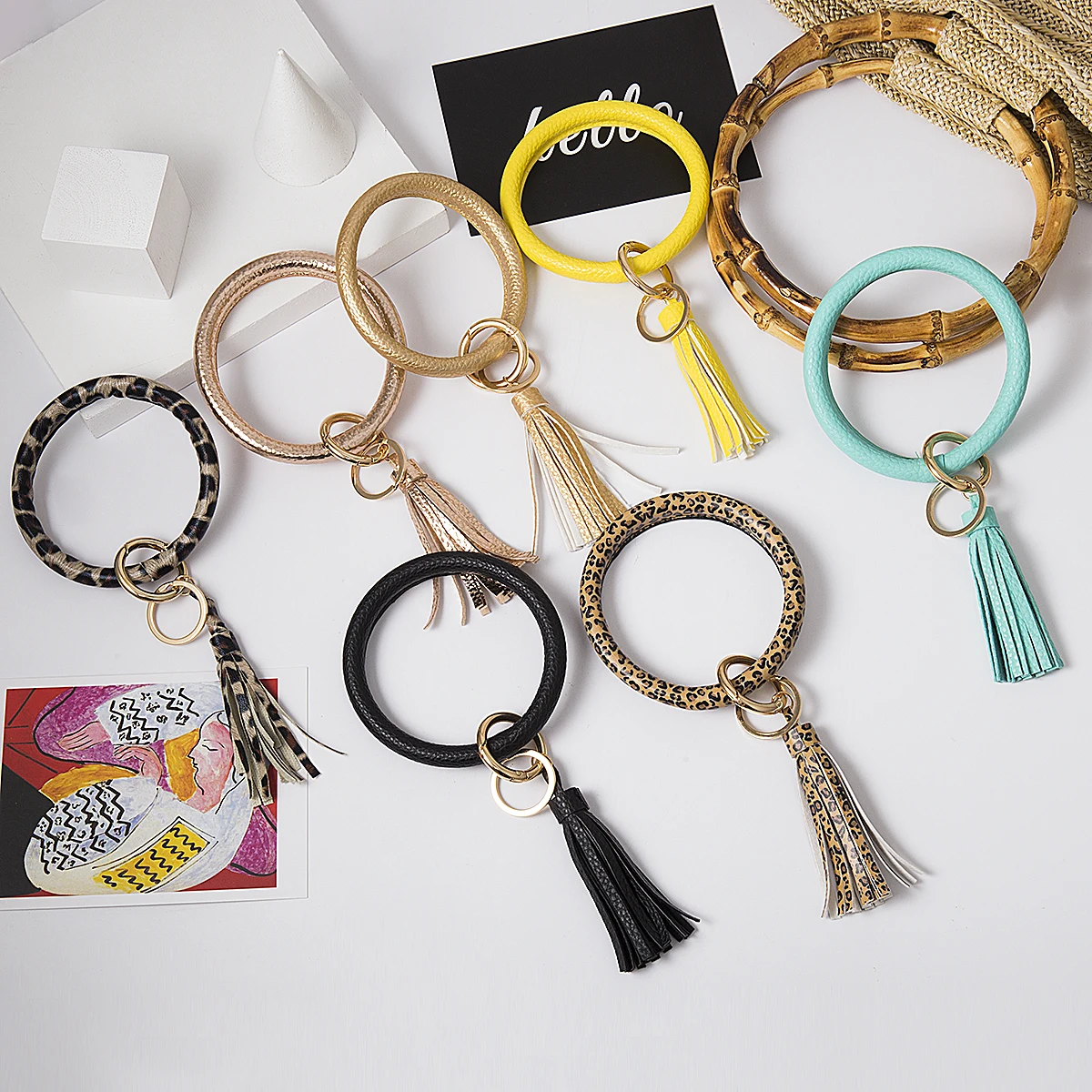 18 Colors Punk PU Leather Wristlet Keychain Bracelet Lock O Key Ring Best Friend Door Auto Keyrings Gifts Bangle Couple Jewelry
18 Colors Punk PU Leather Wristlet Keychain Bracelet Lock O Key Ring Best Friend Door Auto Keyrings Gifts Bangle Couple Jewelry