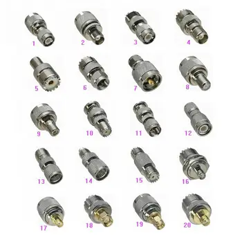 5Pcs Adapter Connector UHF PL259 SO239 / Mini UHF to TNC / F TV / RCA TV / BNC / TNC /SMA/FME Male plug & Female jack RF Coaxial
5Pcs Adapter Connector UHF PL259 SO239 / Mini UHF to TNC / F TV / RCA TV / BNC / TNC /SMA/FME Male plug & Female jack RF Coaxial