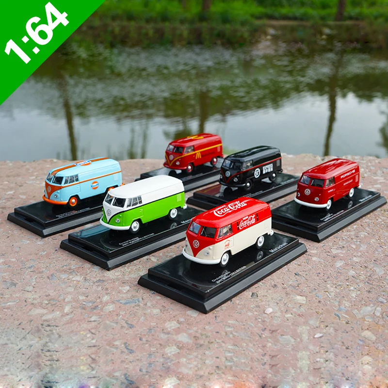 Высокая тщательная модель 1:64 VW T1 Van Cargo bus сплав автомобиля статическая