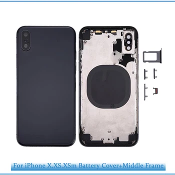 Rear For iphone X/XS Xmax Battery Back Cover For iphone X max Back Middle Frame Chassis Full Battery Housing Assembly
Rear For iphone X/XS Xmax Battery Back Cover For iphone X max Back Middle Frame Chassis Full Battery Housing Assembly