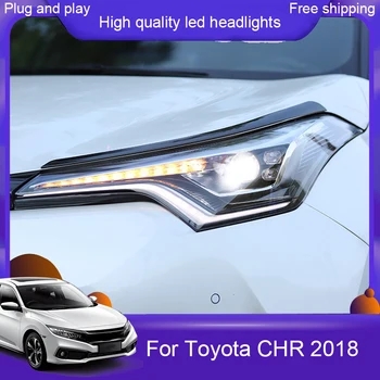 Car styling Headlight For Toyota CH-R C-HR CHR 2017-2018 all led bi-led lens headlight CHR led headlamp turn signal car lights 
Car styling Headlight For Toyota CH-R C-HR CHR 2017-2018 all led bi-led lens headlight CHR led headlamp turn signal car lights