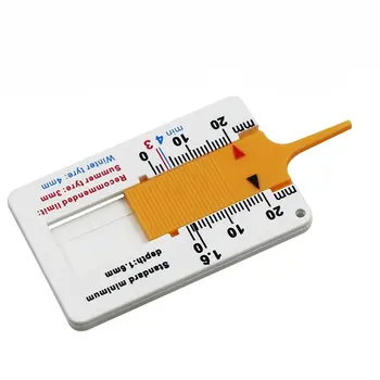Plastic Tire Ruler 0-20MM Vernier Depth Caliper Tire Depth Ruler Portable Tire Pattern Depth Meter Yellow
Plastic Tire Ruler 0-20MM Vernier Depth Caliper Tire Depth Ruler Portable Tire Pattern Depth Meter Yellow