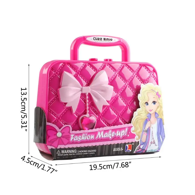Kids Makeup Toy Pretend Play Eye Shadow Stage Lipstick Brushes Cosmetics Kits for Girls Dress Up Travel Beauty Bag R7RB
Kids Makeup Toy Pretend Play Eye Shadow Stage Lipstick Brushes Cosmetics Kits for Girls Dress Up Travel Beauty Bag R7RB