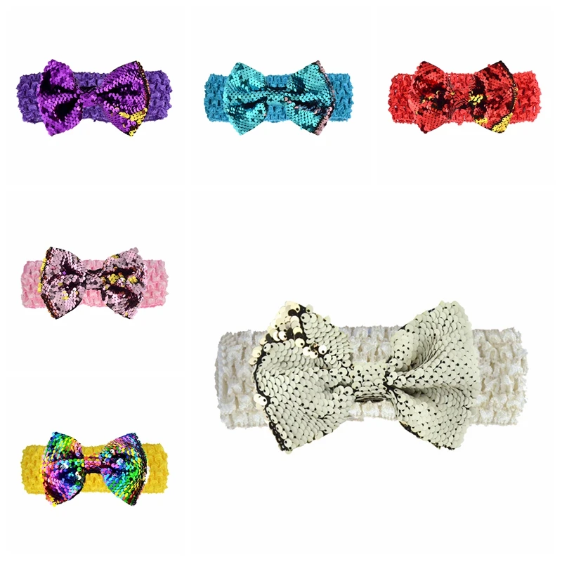 12*9 CM Solid Color Handmade Elastic Headband Newborn Infant Glitter Sequins Bowknot Hairband Fashion Bows Headwear Kids Gifts
12*9 CM Solid Color Handmade Elastic Headband Newborn Infant Glitter Sequins Bowknot Hairband Fashion Bows Headwear Kids Gifts