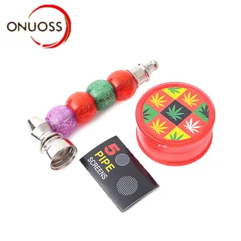 Tobacco Grinder Pipe Set Metal Smoking Pipe Herb Tobacco Pipe Strainer Filter Cigarette Holder Smoking Accessories Gifts For Men
Tobacco Grinder Pipe Set Metal Smoking Pipe Herb Tobacco Pipe Strainer Filter Cigarette Holder Smoking Accessories Gifts For Men