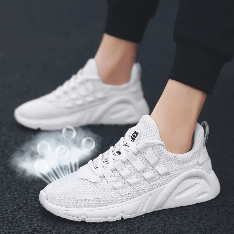 Mens Casual Shoes White Summer Breathable Sneakers Footwear Male Fashion Zapatillas Krasovki Men Trainers Man Tenis Masculino 
Mens Casual Shoes White Summer Breathable Sneakers Footwear Male Fashion Zapatillas Krasovki Men Trainers Man Tenis Masculino