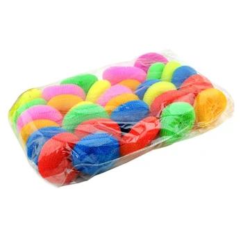 Scouring Pads Round Dish Pads Plastic Non-Scratch Dish Scrubbers Assorted Color Dish Mesh Scrubbers for Kitchen (30 Pcs)
Scouring Pads Round Dish Pads Plastic Non-Scratch Dish Scrubbers Assorted Color Dish Mesh Scrubbers for Kitchen (30 Pcs)