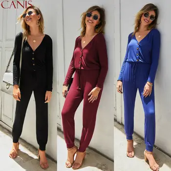 Sexy Women V-neck Playsuit Bodycon Long Sleeve Jumpsuit Romper Autumn Casual Solid Jumpsuit Leotard
Sexy Women V-neck Playsuit Bodycon Long Sleeve Jumpsuit Romper Autumn Casual Solid Jumpsuit Leotard