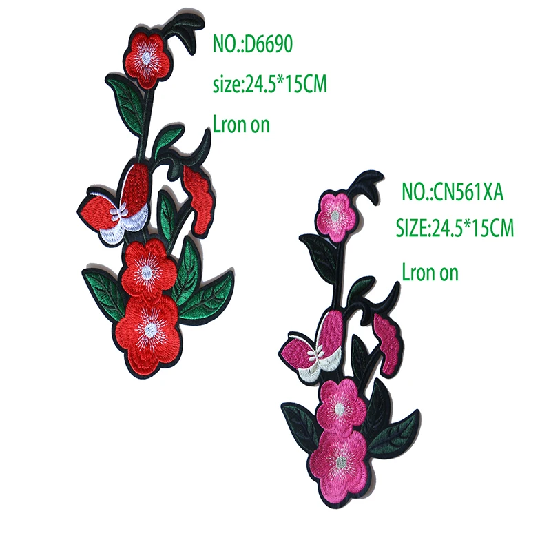 Rose with Leaves in Love Embroidered Iron on Patches for Clothing DIY Stripes Clothes Patchwork Sticker Custom Flowers Badges
Rose with Leaves in Love Embroidered Iron on Patches for Clothing DIY Stripes Clothes Patchwork Sticker Custom Flowers Badges