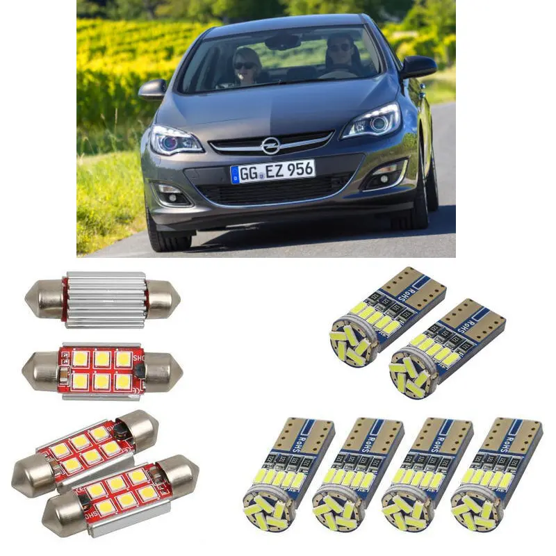 Interior led Car lights For Opel astra j saloon bulbs for cars License Plate Light 6pc
Interior led Car lights For Opel astra j saloon bulbs for cars License Plate Light 6pc