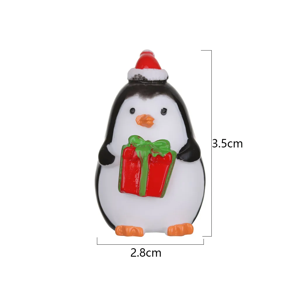 1 шт. фигурка пингвина из смолы миниатюрное животное Мини Пейзаж Сказочный