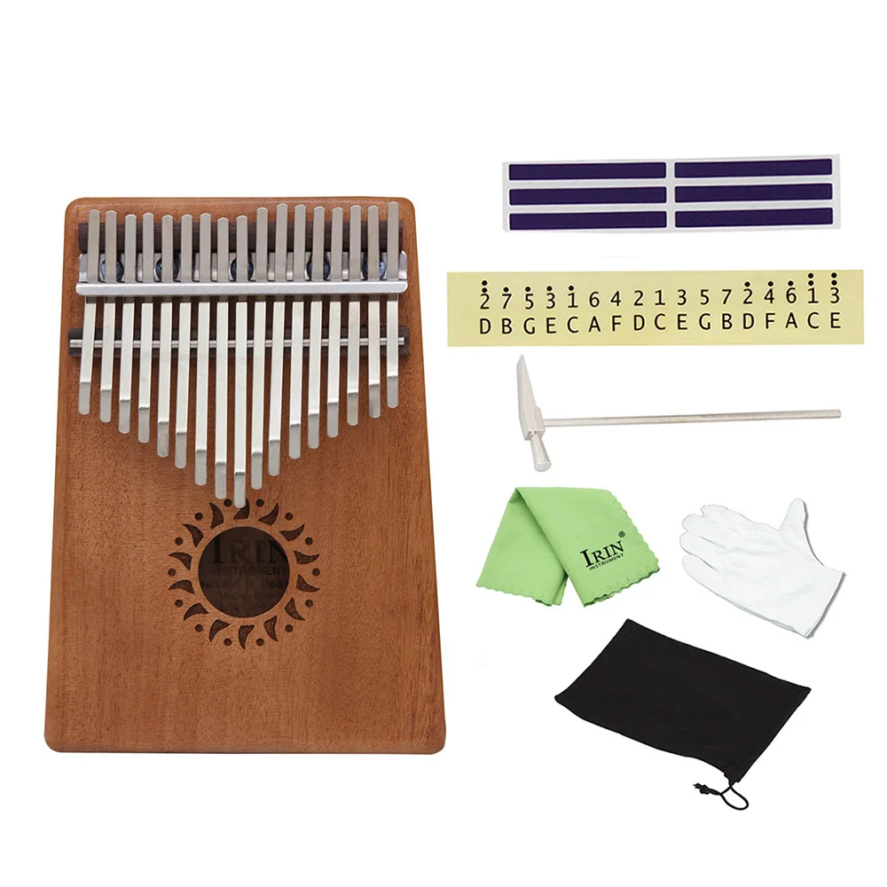 Portable 17 Key Kalimba Mbira Pocket Thumb Piano Solid Mahogany Wood Musical Instrument with tuning hammer for Beginner Students
Portable 17 Key Kalimba Mbira Pocket Thumb Piano Solid Mahogany Wood Musical Instrument with tuning hammer for Beginner Students