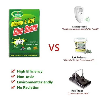 5PCS Mice Trap Mouse Trap Board Sticky Glue High Effective Rodent Rat Snake Bugs Catcher Pest Control Reject Non-toxic
5PCS Mice Trap Mouse Trap Board Sticky Glue High Effective Rodent Rat Snake Bugs Catcher Pest Control Reject Non-toxic