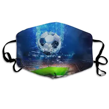 

Custom Dustproof Mouth Mask Football Sports Stadium Reusable Outdoor Unisex Face Mask with Adjustable Earloops