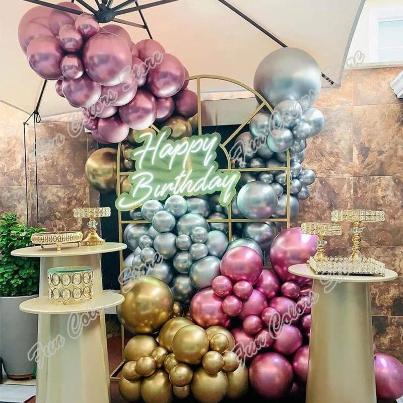 168pcs Retro Pink Memorial Day Party Arch Background Baby Shower Silver Event Celebration Decor Birthday Balloons Garland Kits 
168pcs Retro Pink Memorial Day Party Arch Background Baby Shower Silver Event Celebration Decor Birthday Balloons Garland Kits