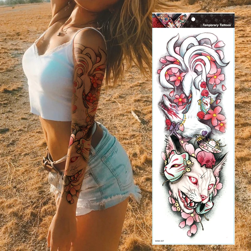REALISTIC GUMIHO TEMPORARY TATTOO FLOWER FULL ARM, INDIAN, TRIBAL, TOTEM, BLACK, MENS, WOMENS
REALISTIC GUMIHO TEMPORARY TATTOO FLOWER FULL ARM, INDIAN, TRIBAL, TOTEM, BLACK, MENS, WOMENS