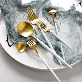 Dinnerware Set Gold White Flatware Fork Knife Spoon Wedding Silverware Set Drop Shipping Cutlery Set Steak Knife Coffee Spoon
Dinnerware Set Gold White Flatware Fork Knife Spoon Wedding Silverware Set Drop Shipping Cutlery Set Steak Knife Coffee Spoon