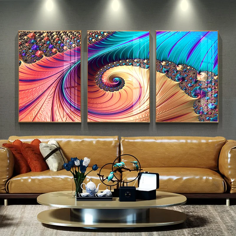 Dropship Modern European American Sofa Background Wall Painting Restaurant Mural Light Luxury Living Room Decorative | Дом и сад