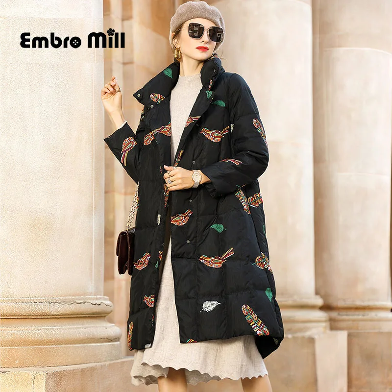 Winter New Printed Down Coat Street Style Women's Loose Small Stand Collar Single Breasted Warm Down Coat S-XL
Winter New Printed Down Coat Street Style Women's Loose Small Stand Collar Single Breasted Warm Down Coat S-XL