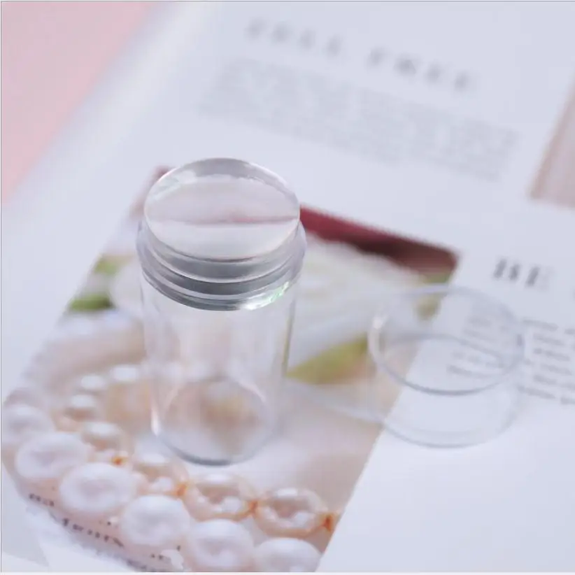 1 Set New Design Pure Clear Jelly Silicone Nail Art Stamper Scraper with Cap Transparent Nail Stamp Stamping Tools T0251
1 Set New Design Pure Clear Jelly Silicone Nail Art Stamper Scraper with Cap Transparent Nail Stamp Stamping Tools T0251