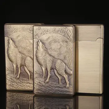 3D wolf carving gas lighter Inflatable Fashion cigarette Metal lighters Windproof smoking Grinding Wheel Lighter Outdoor Tools
3D wolf carving gas lighter Inflatable Fashion cigarette Metal lighters Windproof smoking Grinding Wheel Lighter Outdoor Tools