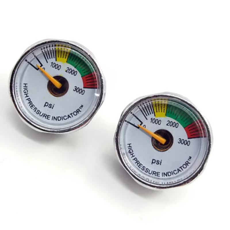 2Pcs Paintball Spare Pressure Gauges Reliable PCP Air Rifle Supplies Shooting Accessories 3000psi 1/8NPT
2Pcs Paintball Spare Pressure Gauges Reliable PCP Air Rifle Supplies Shooting Accessories 3000psi 1/8NPT