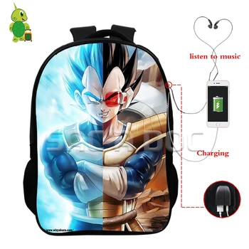Dragon Ball Z Super Saiyan Vegeta Split Backpacks Multifunction USB Charge Headphone Jack Laptop Bags Women Men Travel Rucksack 
Dragon Ball Z Super Saiyan Vegeta Split Backpacks Multifunction USB Charge Headphone Jack Laptop Bags Women Men Travel Rucksack