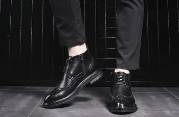 Autumn and winter Martin boots men's Chelsea boots Brock high shoes shoes men's leather boots
Autumn and winter Martin boots men's Chelsea boots Brock high shoes shoes men's leather boots