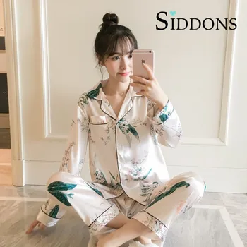 Siddons Autumn Winter Girls Pijama Mujer Comfortable Women Pajamas Long Sleeve Kimono Home Wear Serve Lovely Eye Sleepwear set
Siddons Autumn Winter Girls Pijama Mujer Comfortable Women Pajamas Long Sleeve Kimono Home Wear Serve Lovely Eye Sleepwear set