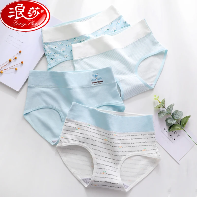 LANGSHA 4Pcs/lot Panties Women Cotton High Waist Slimming Underwear Cute Print Seamless Briefs Sexy Breathable Girls Underpants 
LANGSHA 4Pcs/lot Panties Women Cotton High Waist Slimming Underwear Cute Print Seamless Briefs Sexy Breathable Girls Underpants
