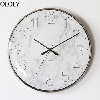 Nordic Large Wall Clock Modern Design Silent Marble Clocks Wall Watch Home Decor Living Room Silent Bedroom Reloj Gift Glass
Nordic Large Wall Clock Modern Design Silent Marble Clocks Wall Watch Home Decor Living Room Silent Bedroom Reloj Gift Glass
