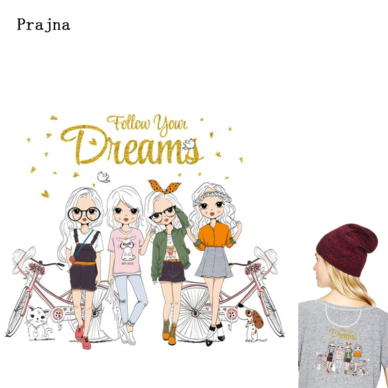 Cute Girls Iron-On Thermal Transfers Printed Heat Transfer For Clothes DIY Fashion Transfer Vinyl Stickers Garment Accessory
Cute Girls Iron-On Thermal Transfers Printed Heat Transfer For Clothes DIY Fashion Transfer Vinyl Stickers Garment Accessory