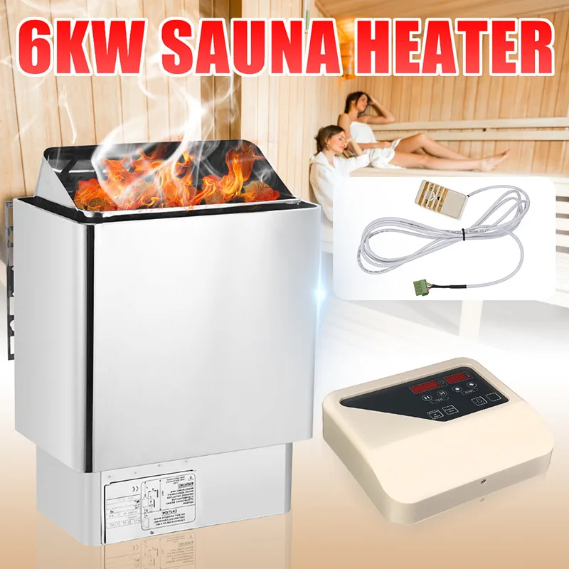 Durable 6000W 220V Stainless Steel Electric Sauna Heater Stove Wet Dry OuterDigital Display Outer Control for Home Hotel SPA
Durable 6000W 220V Stainless Steel Electric Sauna Heater Stove Wet Dry OuterDigital Display Outer Control for Home Hotel SPA