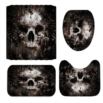 Toilet Seat Cushion 3pcs/Set Skull New Polyester Creative Hallloween Toilet Seat Cover Cartoon Bathroom Mat Set Home Decor
Toilet Seat Cushion 3pcs/Set Skull New Polyester Creative Hallloween Toilet Seat Cover Cartoon Bathroom Mat Set Home Decor