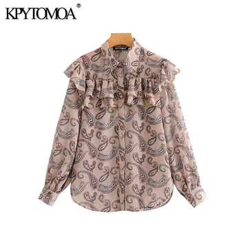 Vintage Stylish Paisley Print Ruffles Blouses Women 2020 Fashion Lapel Collar Long Sleeve Female Shirts Blusas Mujer Chic Tops
Vintage Stylish Paisley Print Ruffles Blouses Women 2020 Fashion Lapel Collar Long Sleeve Female Shirts Blusas Mujer Chic Tops