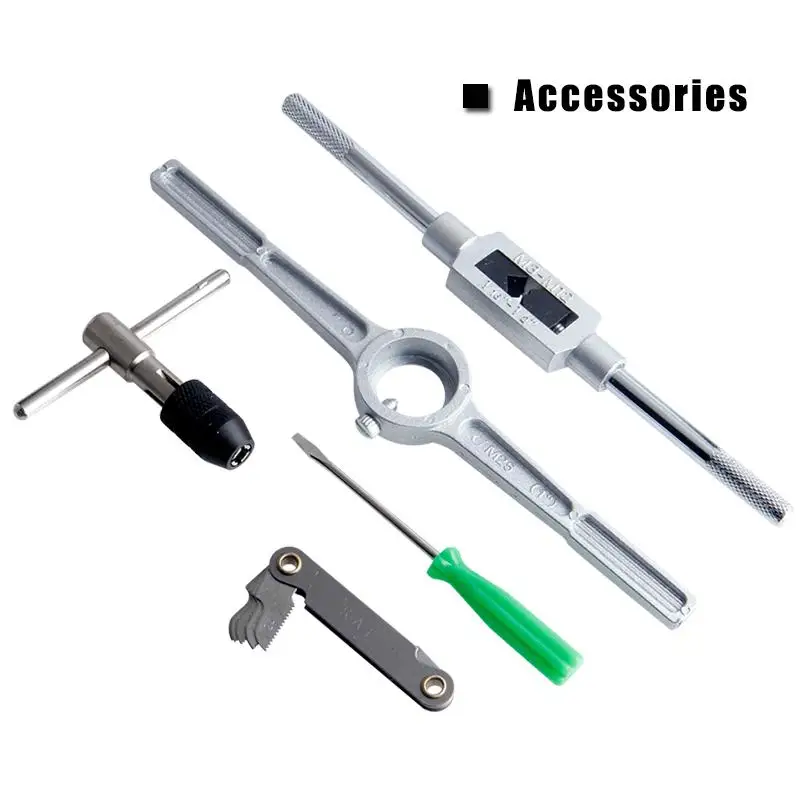 40Pcs Tap Die Set Hand Thread Plug Taps Hand Threading Tool Screw Thread Wrench Dies Kit With Storage Case
40Pcs Tap Die Set Hand Thread Plug Taps Hand Threading Tool Screw Thread Wrench Dies Kit With Storage Case