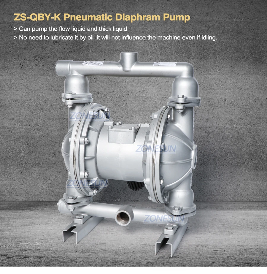 Bomba de diafragma pneumática ZONESUN ZS-QBY-K25 mini operada a ar