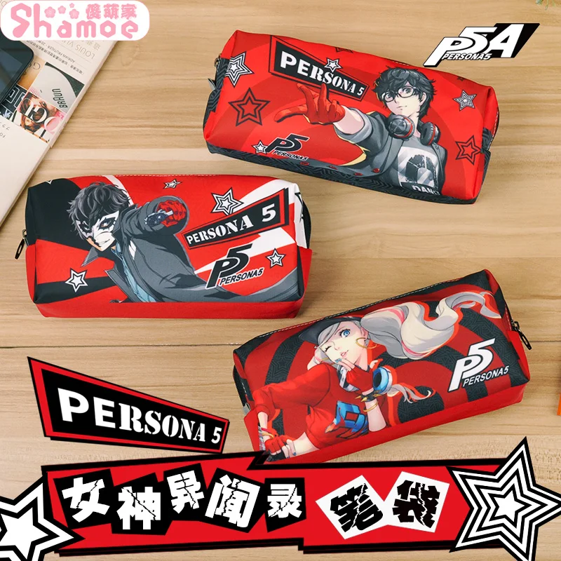 Anime Persona 5 Akira Kurusu Anne Takamaki Theme Cosplay Pencilcase make up bag Portable Cosmetic pen Bag
Anime Persona 5 Akira Kurusu Anne Takamaki Theme Cosplay Pencilcase make up bag Portable Cosmetic pen Bag