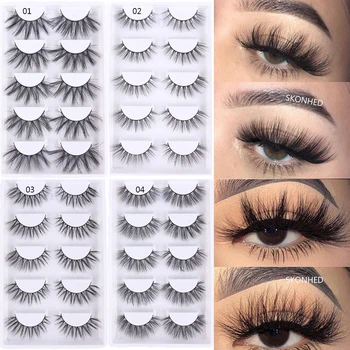 5 Pairs Handmade G08~G14 Fluffy Wispy Natural Long 3D Faux Mink Hair False Eyelashes Cruelty-free Lashes Eye Makeup Extension
5 Pairs Handmade G08~G14 Fluffy Wispy Natural Long 3D Faux Mink Hair False Eyelashes Cruelty-free Lashes Eye Makeup Extension