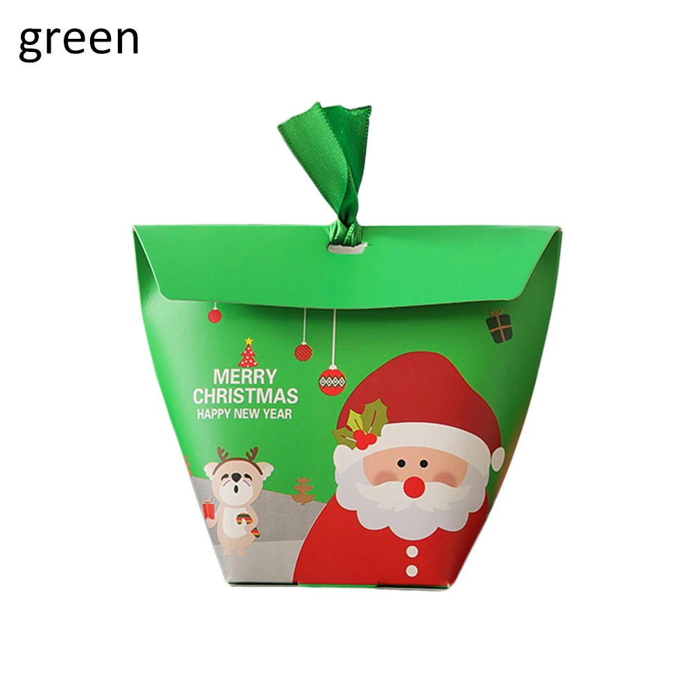 10 pcs/set merry christmas candy box santa claus candy bag